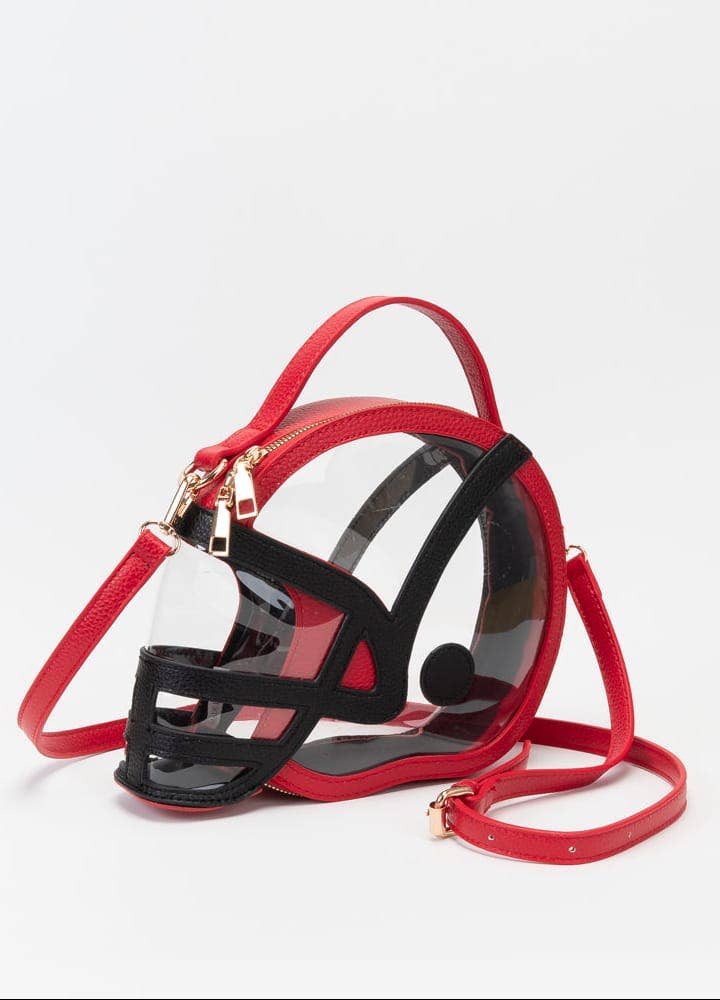 TG10902 Clear Gameday Football Helmet Satchel/Crossbody Bag
