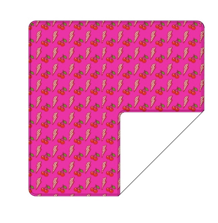 Bamboo swaddle - Cherry Zap - WILL SHIP MAY 2026