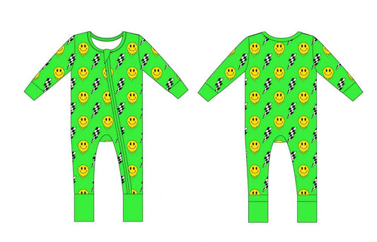 Bamboo Electric Zippy Romper - WILL SHIP MAY 2026