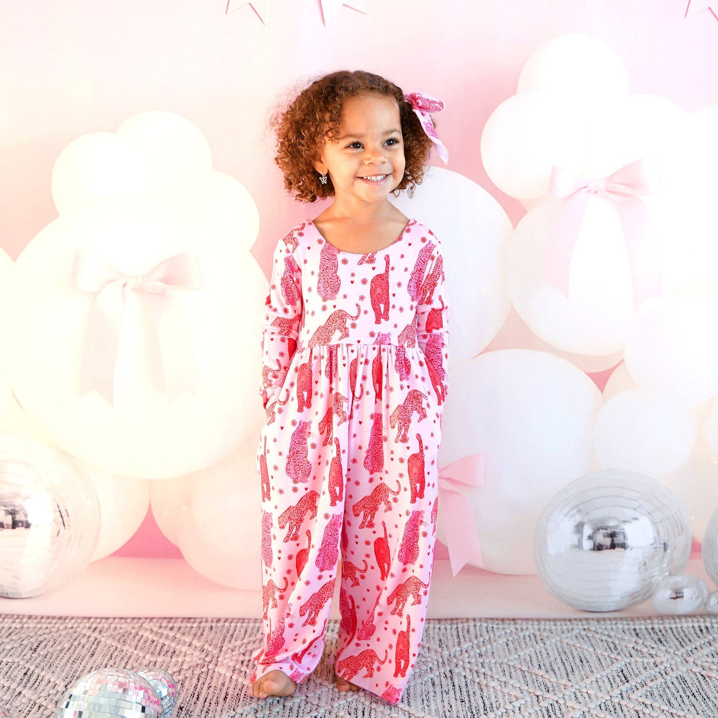 Cambrie WIDE LEG ROMPER Valentines Day Bamboo Kids Clothing