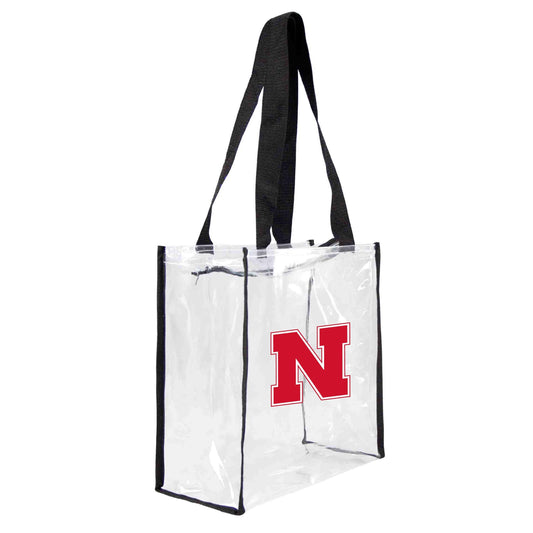 NCAA Nebraska Cornhuskers Clear Square Stadium Tote