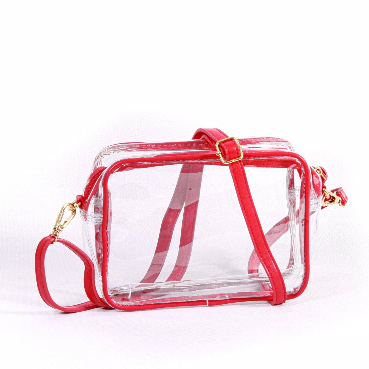 Bridget Clear Purse with Patterned Shoulder  - Nebraska