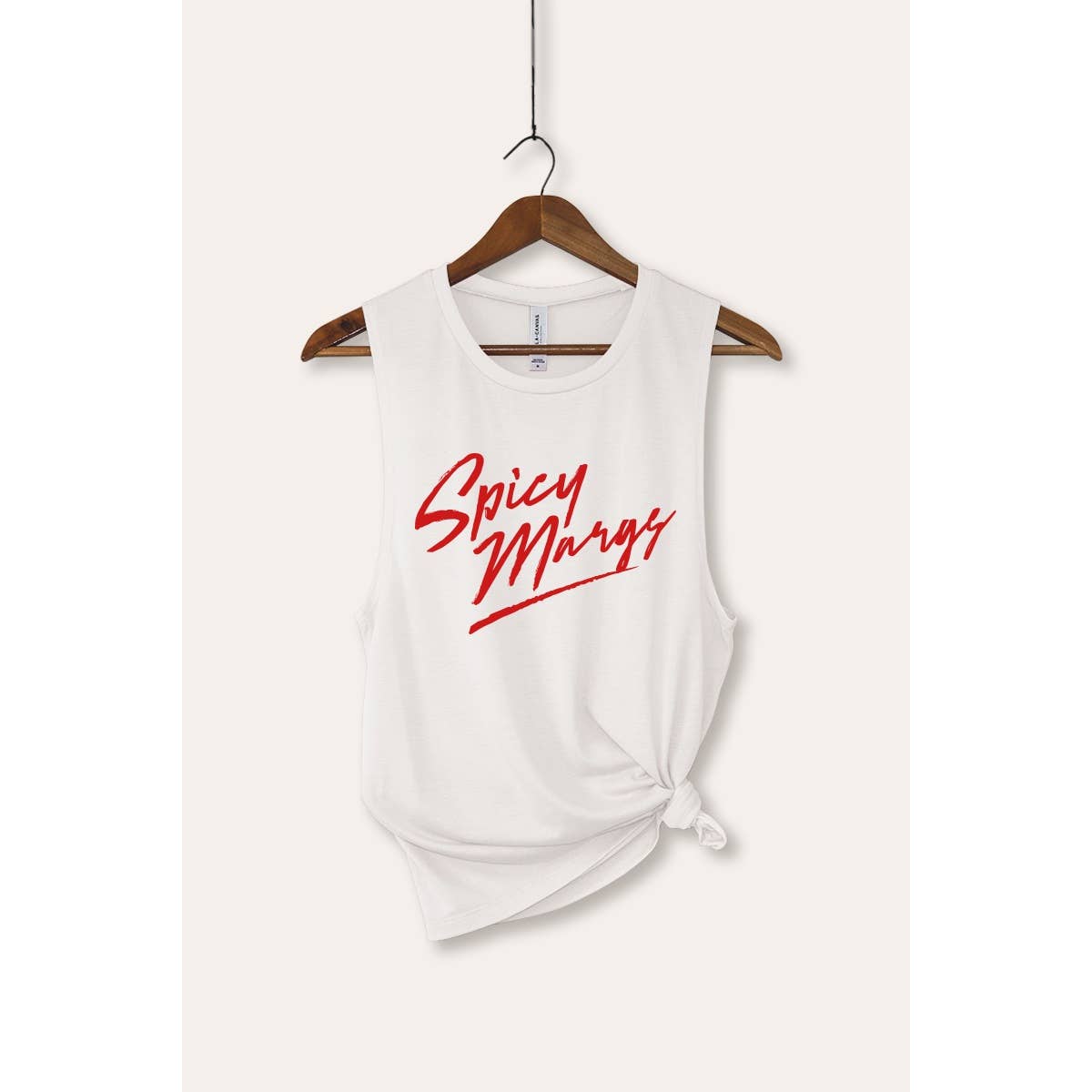 Spicy Margarita Typography Women's Jersey Tank Top