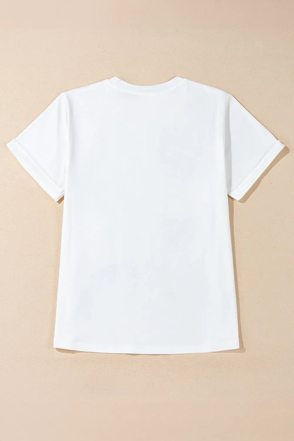 White Sequined Rugby Football Graphic Cotton T Shirt Dear-Lover Dropshipping