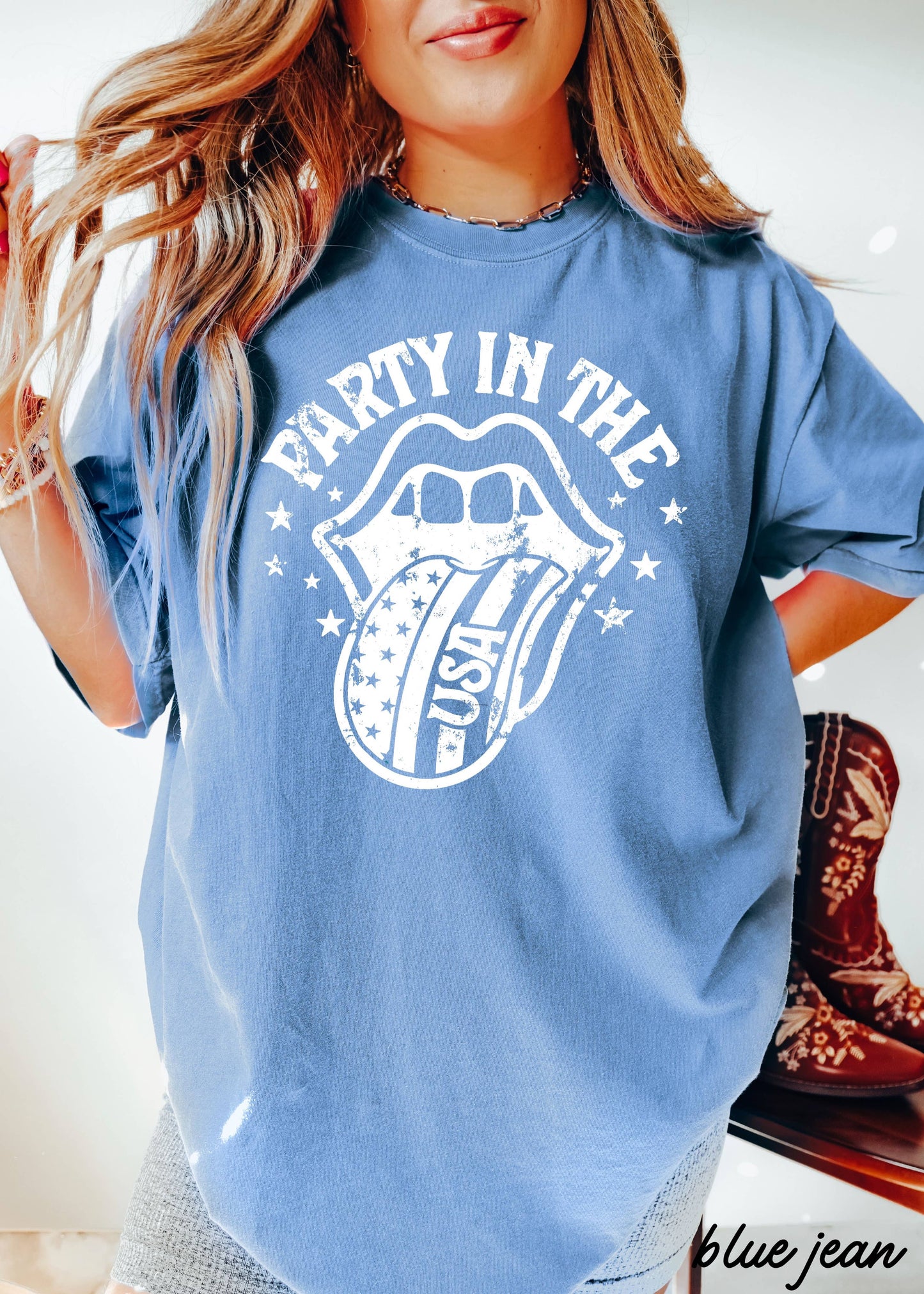 Party in the USA Tee Ivory
