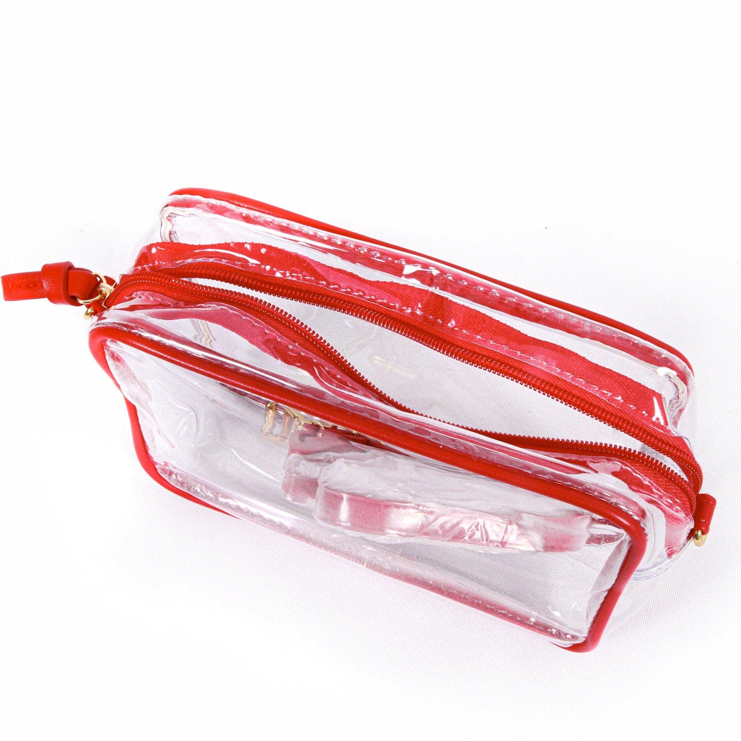 Bridget Clear Purse with Patterned Shoulder  - Nebraska