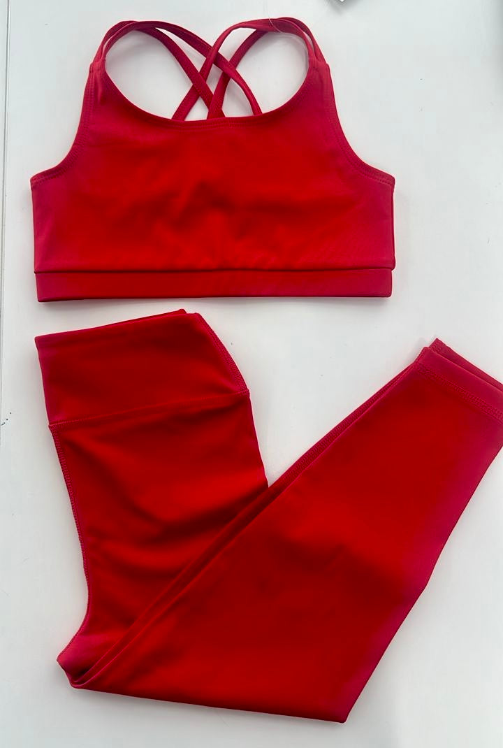 Girls sports bra and yoga pants * WILL SHIP JUNE 2026 *