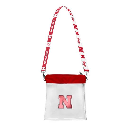 NCAA Nebraska Cornhuskers Clear Satchelette