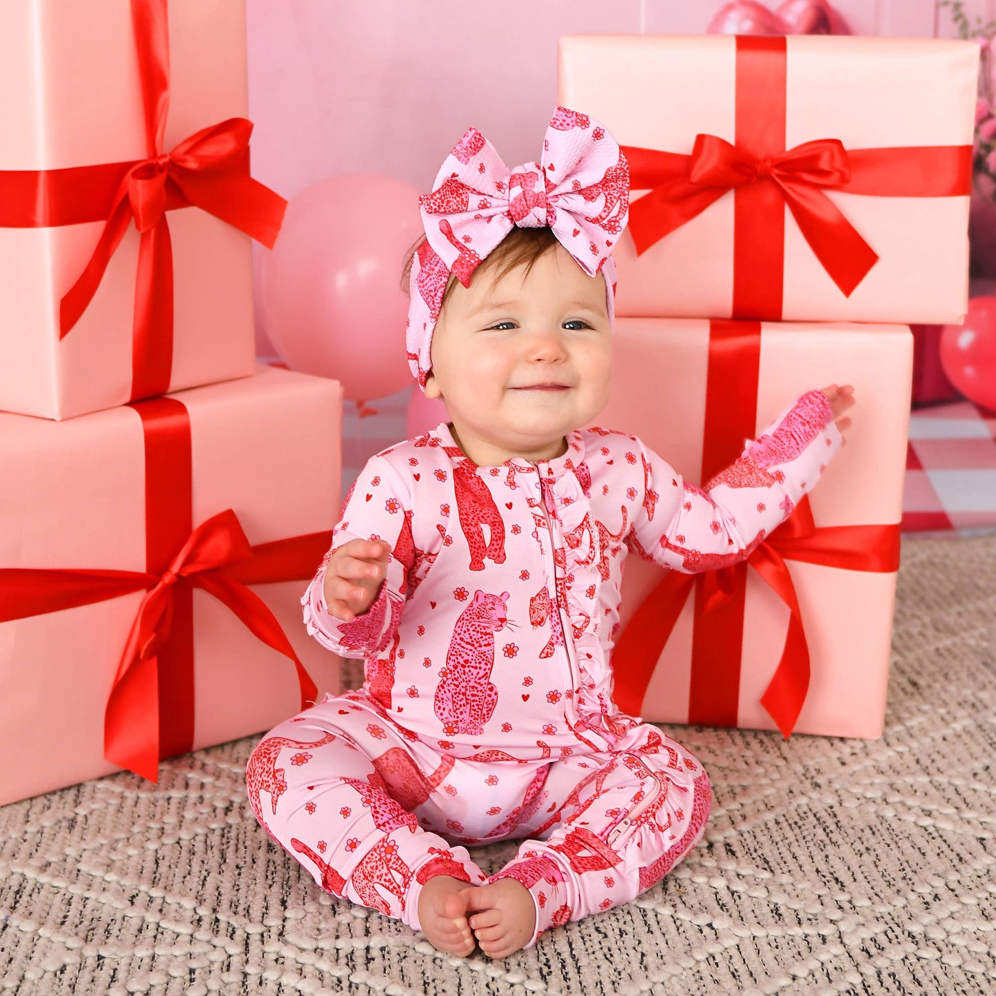 Cambrie RUFFLE ZIP Valentines Day Bamboo 1PC Two Way Zipper