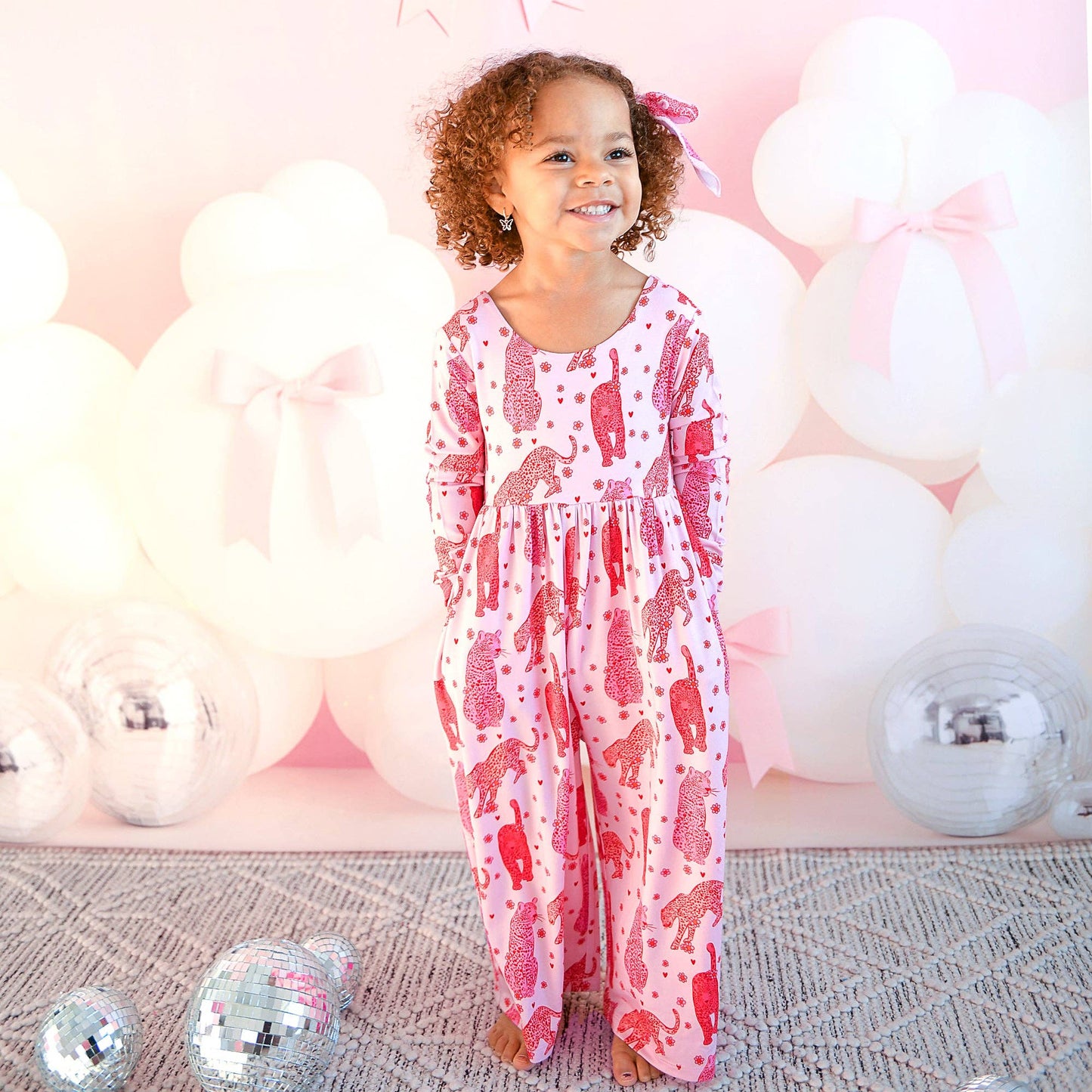 Cambrie WIDE LEG ROMPER Valentines Day Bamboo Kids Clothing