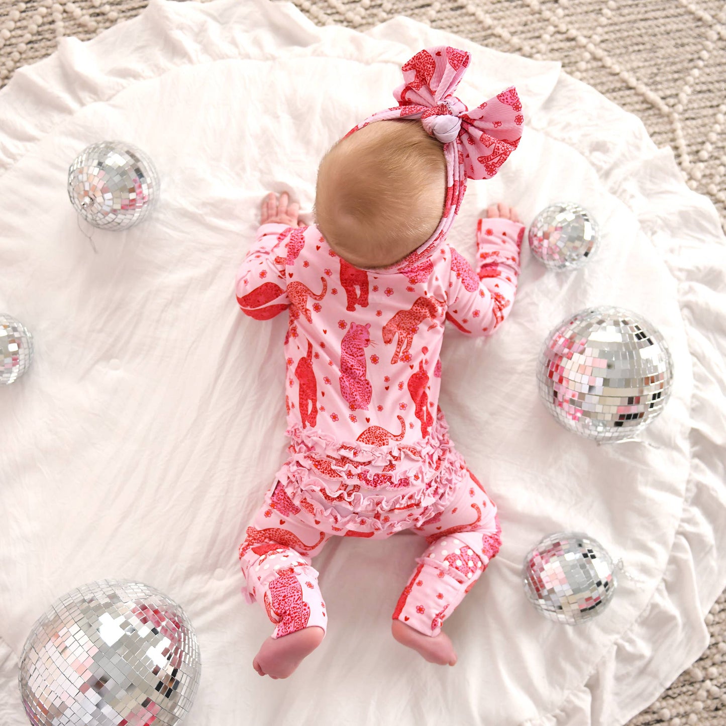 Cambrie RUFFLE ZIP Valentines Day Bamboo 1PC Two Way Zipper