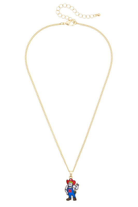 Nebraska Huskers Enamel Icon Necklace *SHIPS JULY 1ST PREORDER*