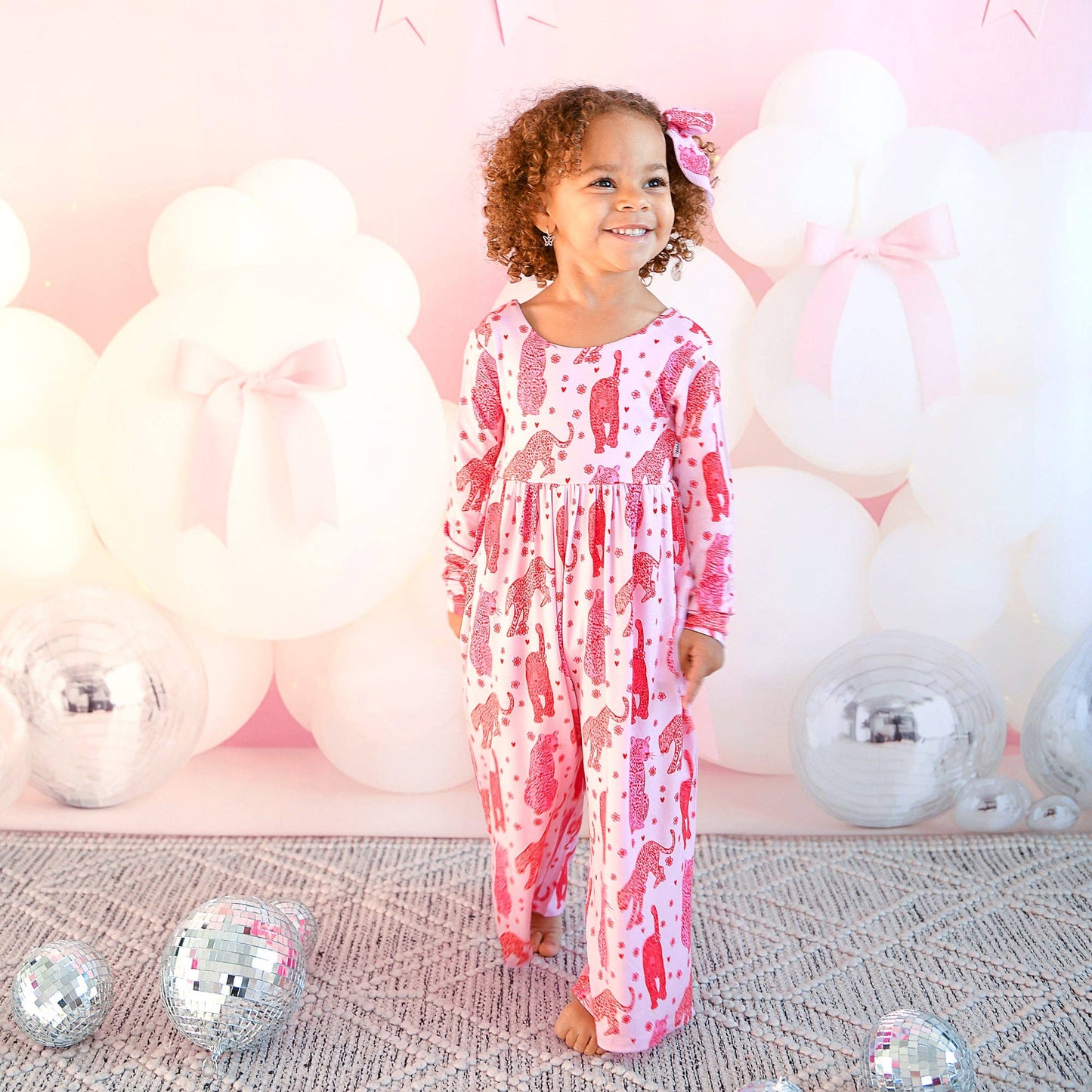 Cambrie WIDE LEG ROMPER Valentines Day Bamboo Kids Clothing