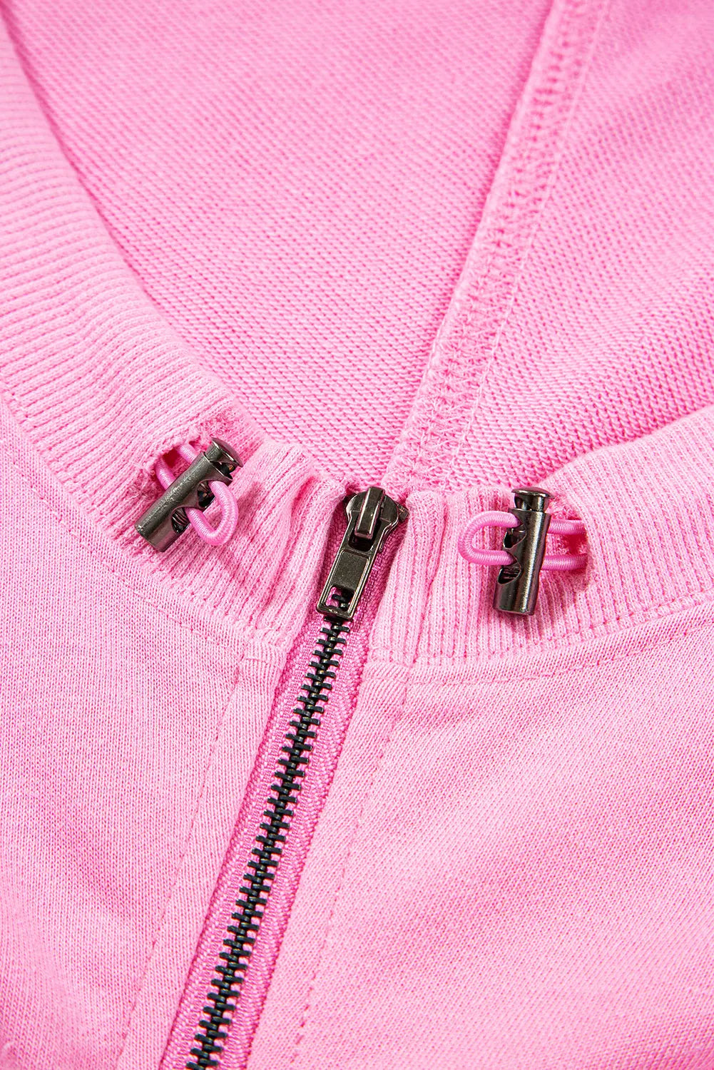 Bonbon Checkered Patchwork Kangaroo Pocket Half Zipper Hoodie Dear-Lover Dropshipping