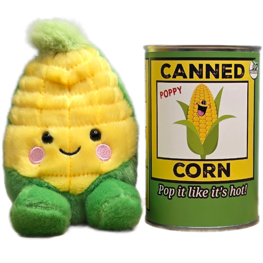 Canned Corn | Stuffed Animal Plush w/Funny Jokes *AVAILABLE APRIL 27TH*