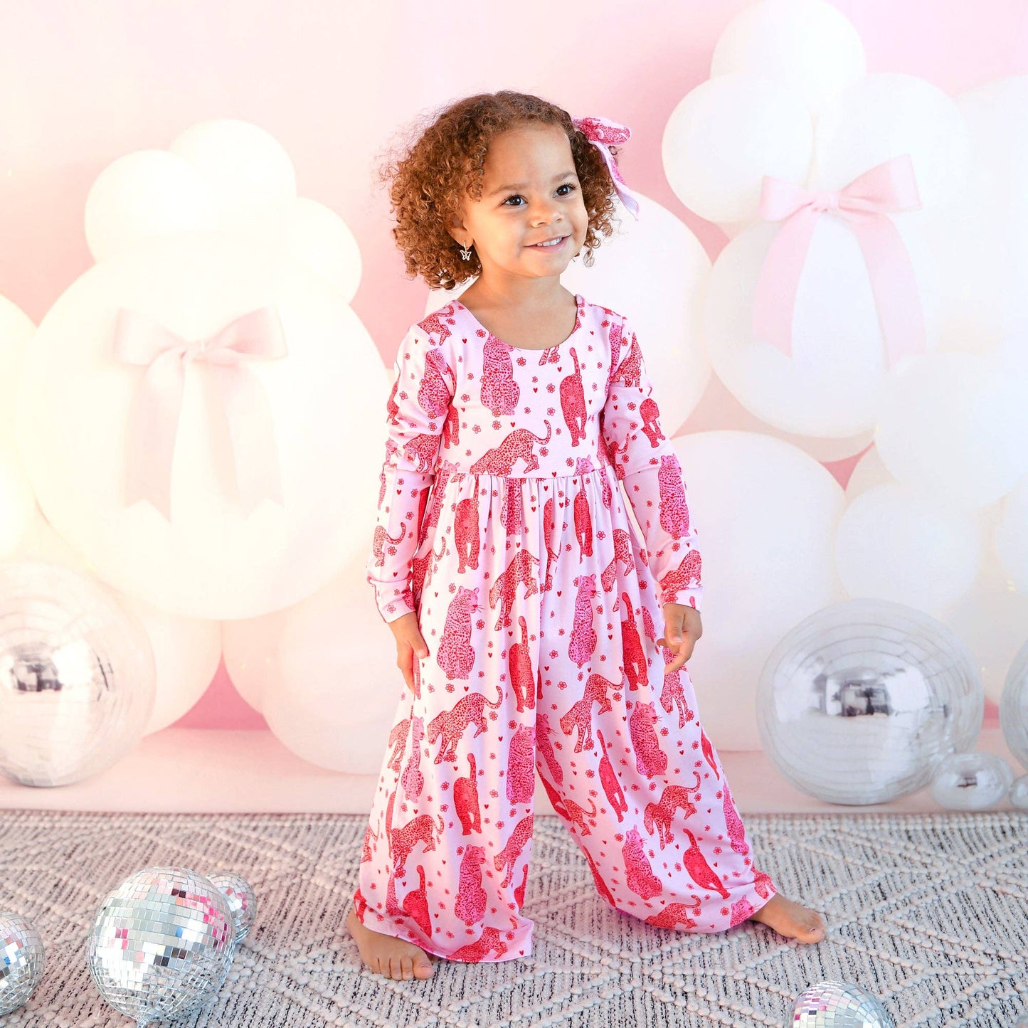 Cambrie WIDE LEG ROMPER Valentines Day Bamboo Kids Clothing