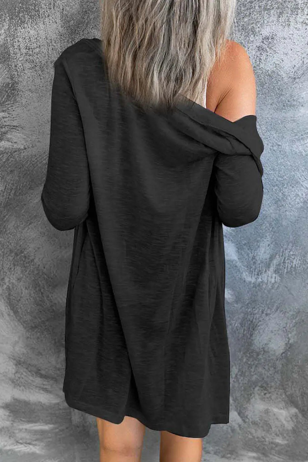 Black Sequined Santa Claus Button Up Cardigan Dear-Lover Dropshipping