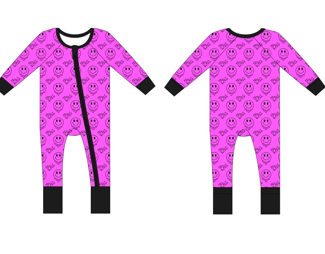 Bamboo zippy romper - Blingin