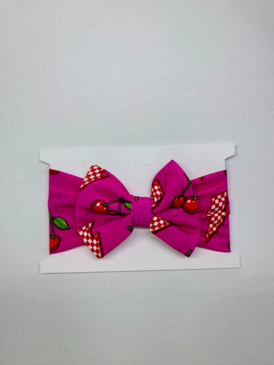 Bamboo headband - Cherry Zap