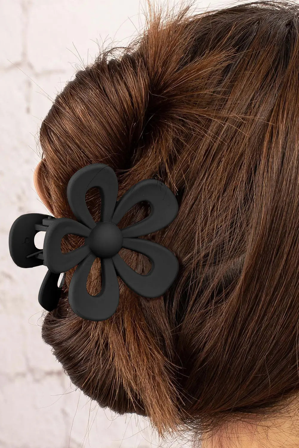 Black Sweet Hollowed Flower Shape Claw Clip Dear-Lover Dropshipping