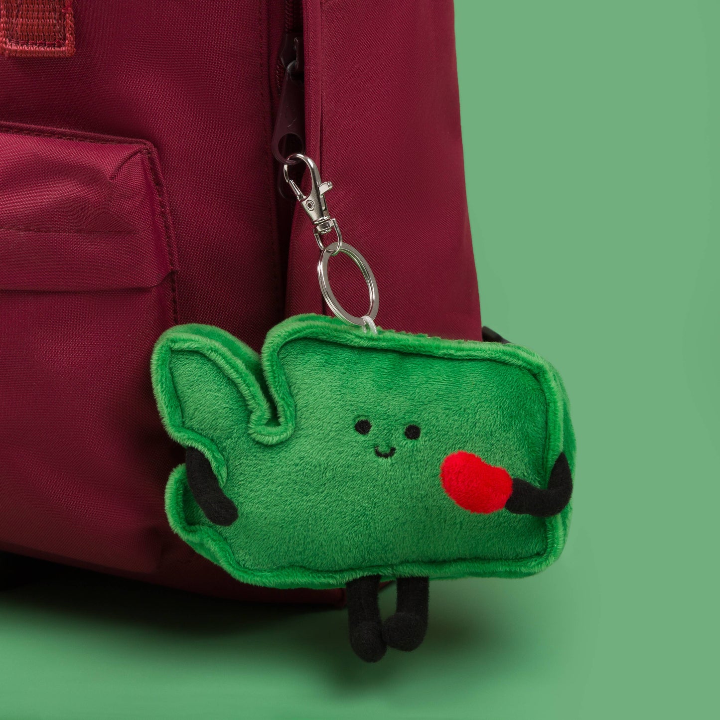 Nebraska Keychain Stuffed States Plush -Midwest Gift