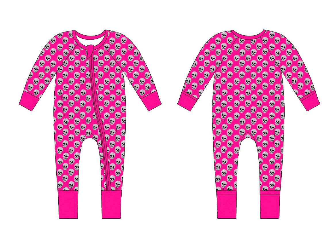 Pink ghoul - bamboo zippy - WILL SHIP SEPTEMBER 2026