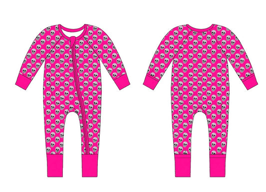 Pink ghoul - bamboo zippy - WILL SHIP SEPTEMBER 2026