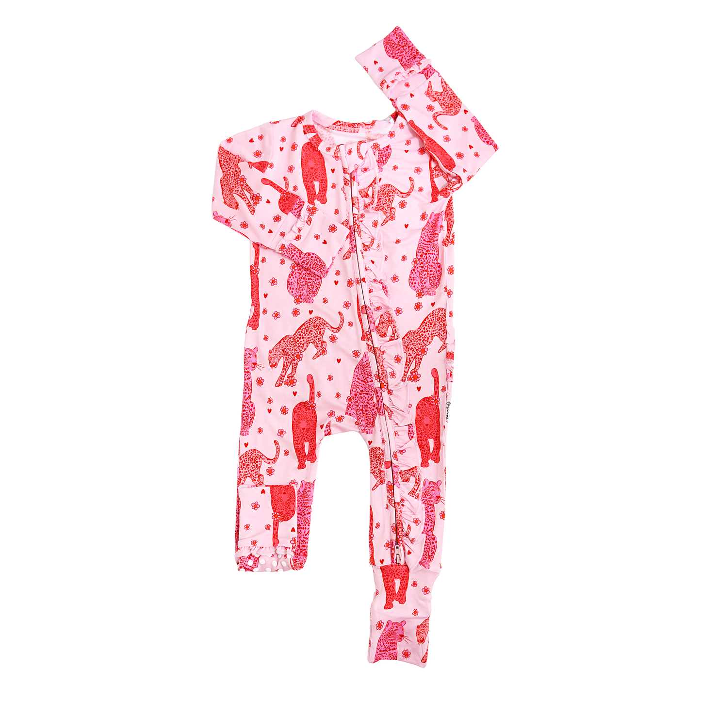 Cambrie RUFFLE ZIP Valentines Day Bamboo 1PC Two Way Zipper