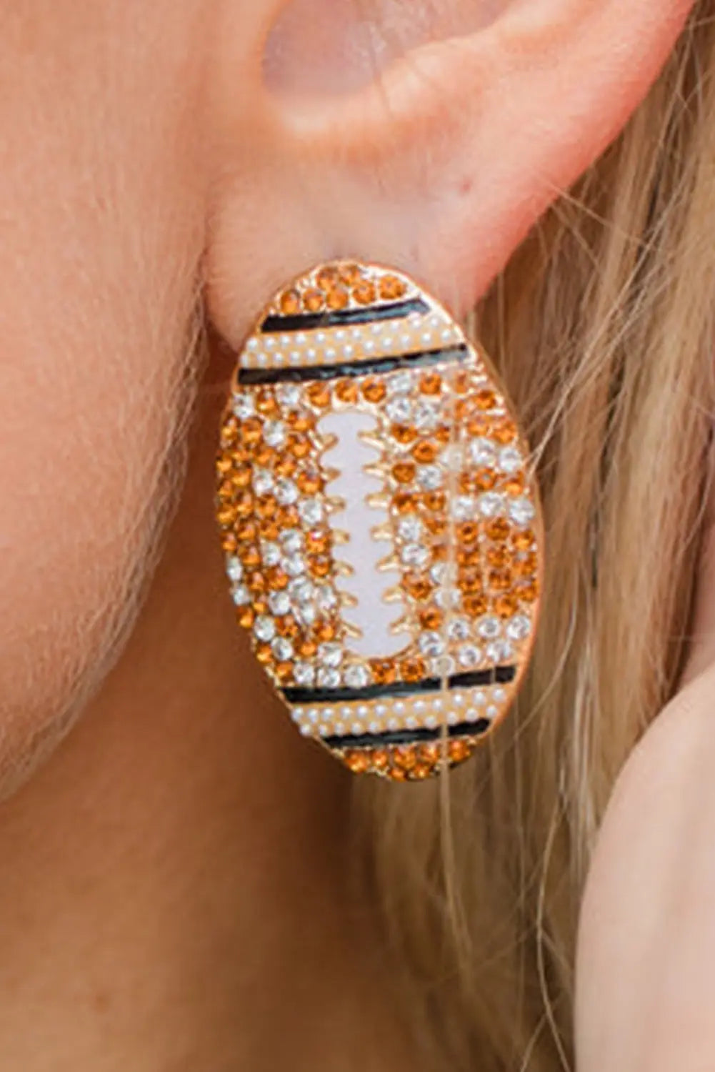 Football Game Day Stud Earrings-1