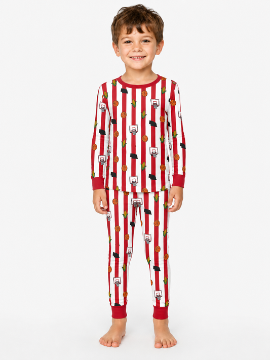 Nebraska basketball pinstripe bamboo pjs - PREORDER WILL SHIP IN NOVEMBER