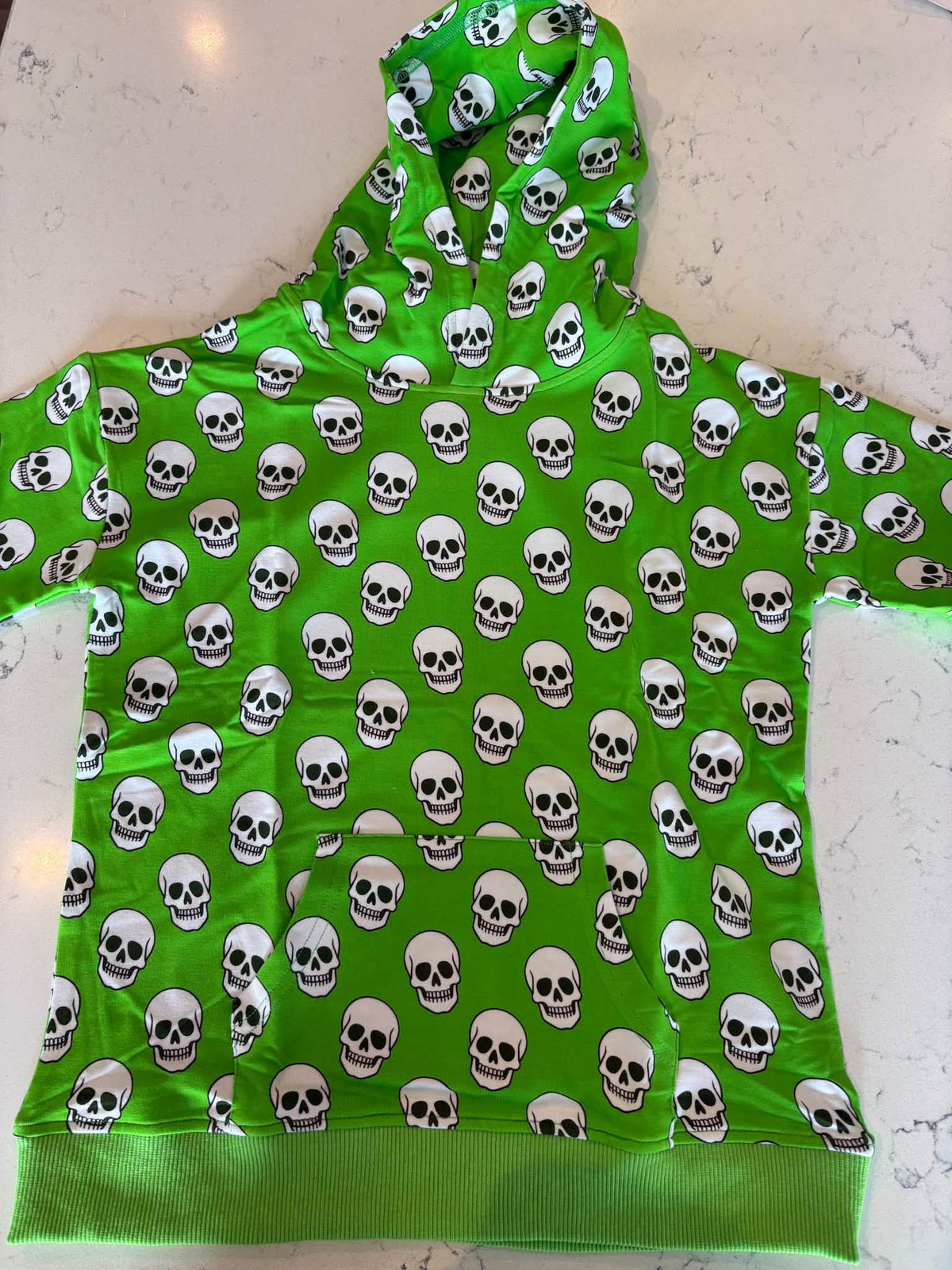 Green ghoul - bamboo kids youth hoodie - WILL SHIP SEPTEMBER 2026