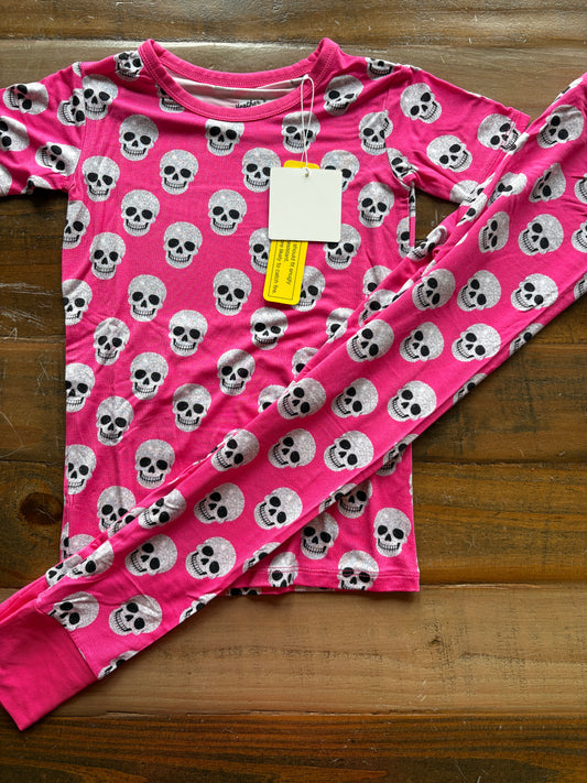 Pink ghoul - bamboo pjs - WILL SHIP SEPTEMBER 2026