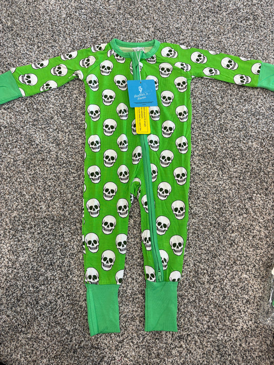Green ghoul bamboo zippy - WILL SHIP SEPTEMBER 2026