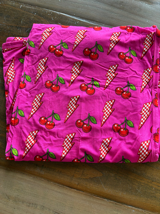 Bamboo swaddle - Cherry Zap