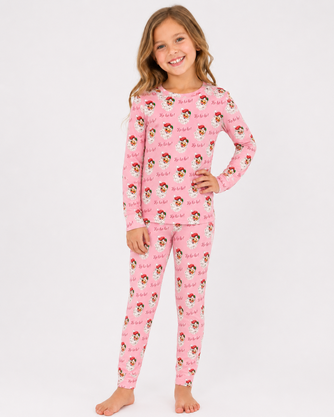 Pinkmas Santa bamboo pjs - PREORDER WILL SHIP IN NOVEMBER