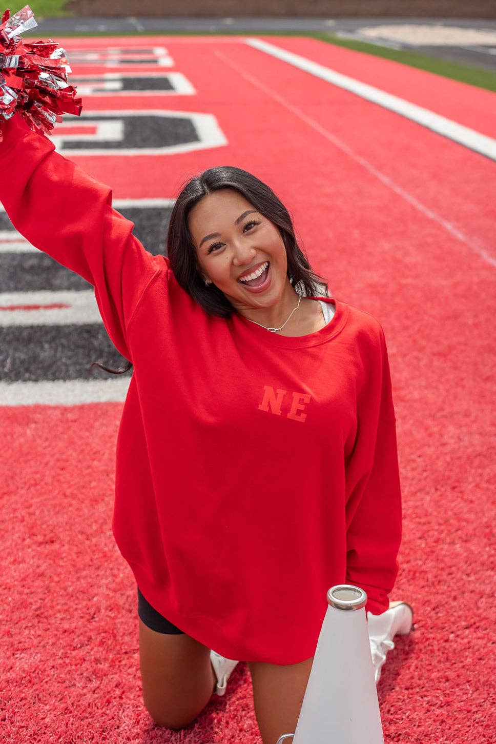 NE Crewneck Sweatshirt - Red