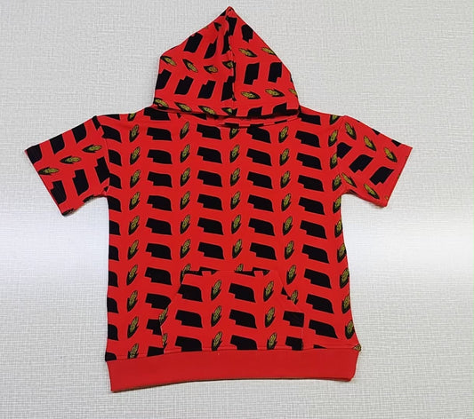 Red corn crazy - bamboo hoodie - WILL SHIP SEPTEMBER 2026