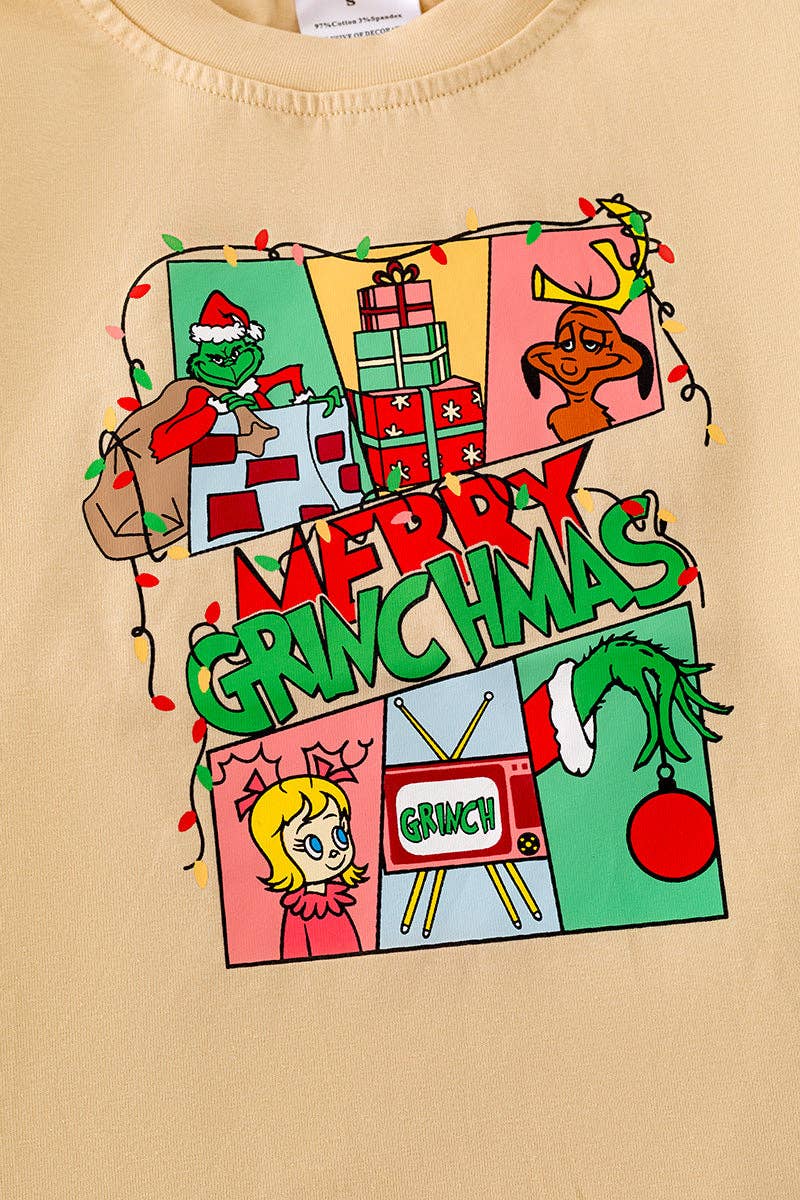 ❄️Ivory Christmas Character tee-shirt.🎄TPB40178