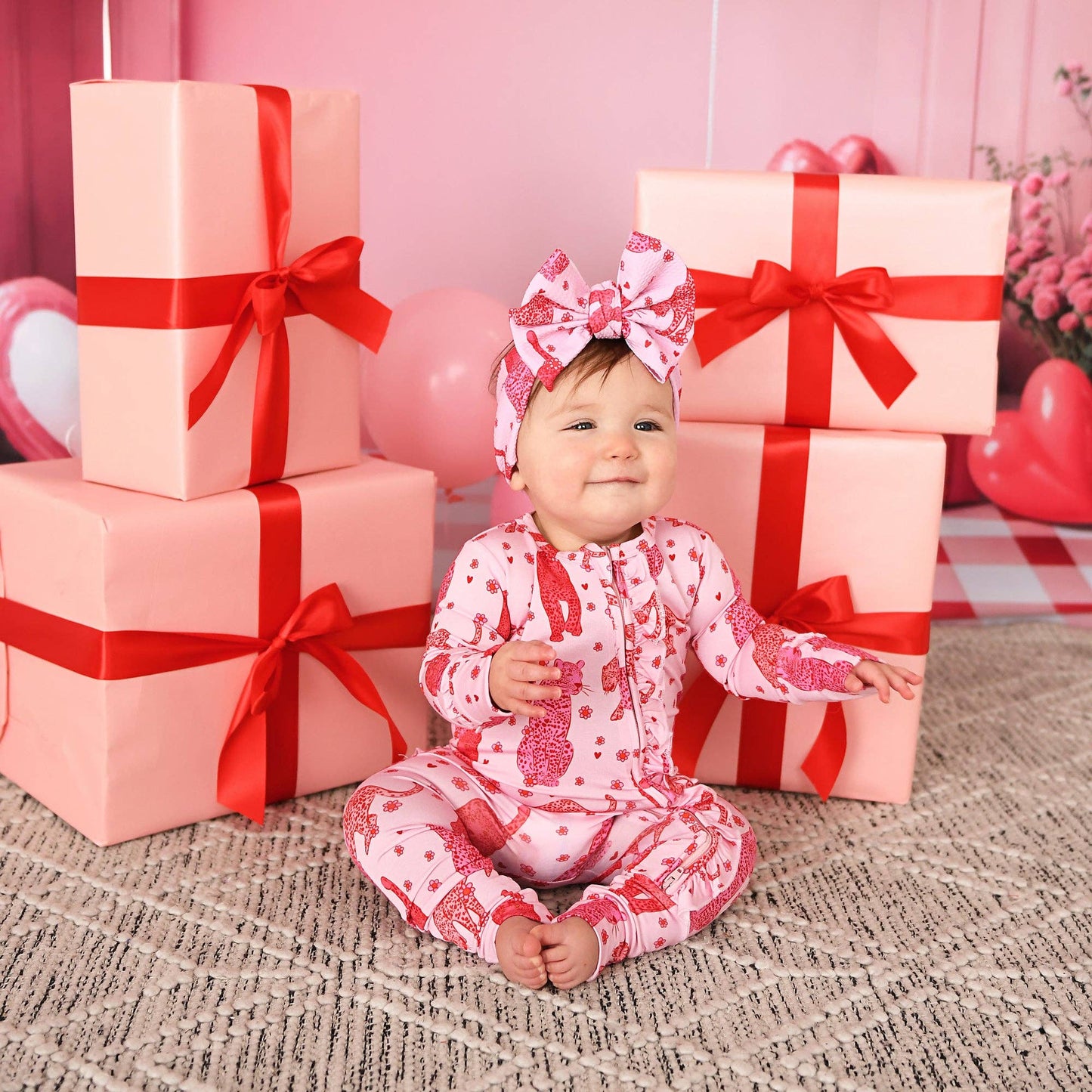 Cambrie RUFFLE ZIP Valentines Day Bamboo 1PC Two Way Zipper