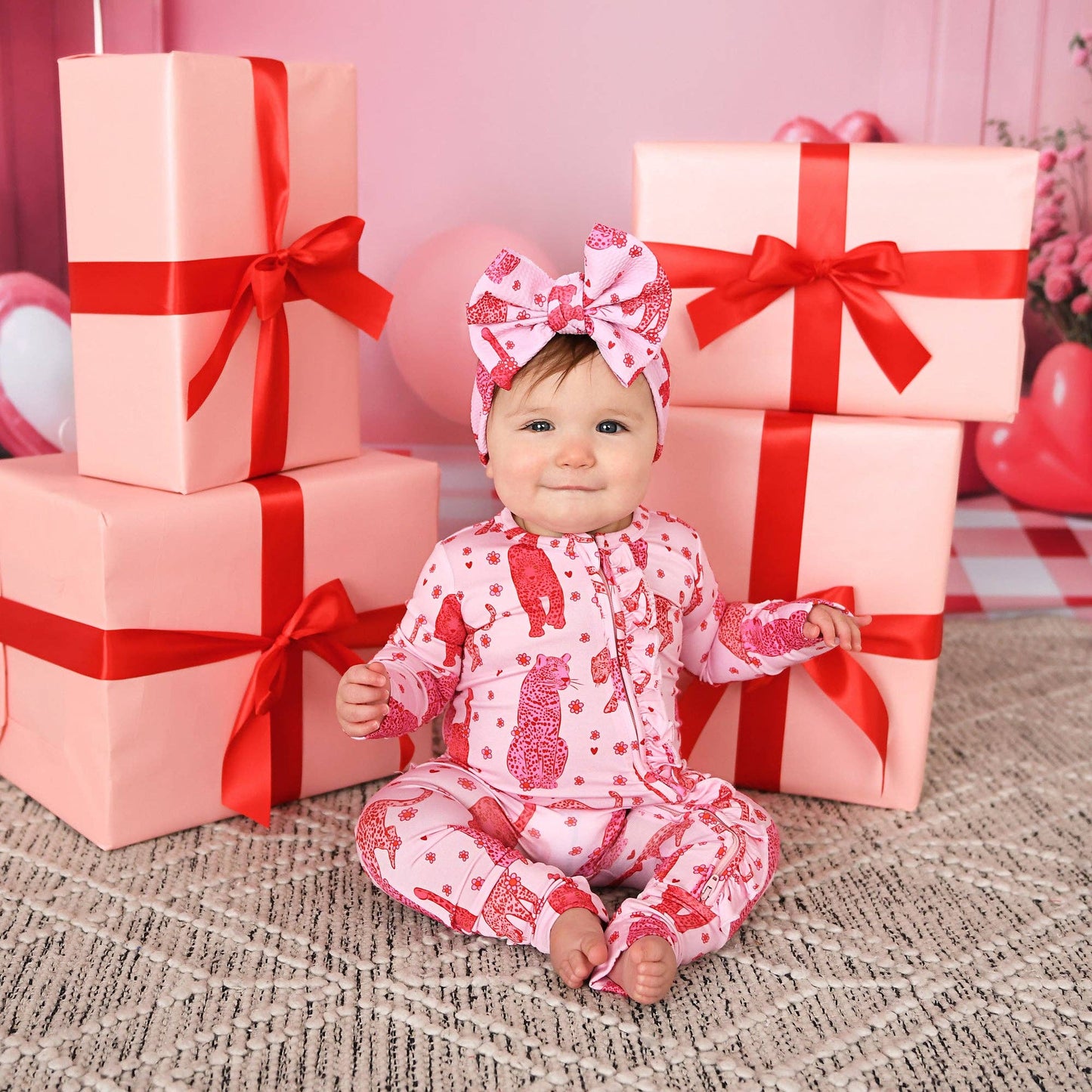 Cambrie RUFFLE ZIP Valentines Day Bamboo 1PC Two Way Zipper