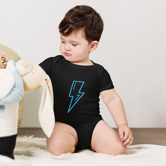 lightning bolt baby onesie