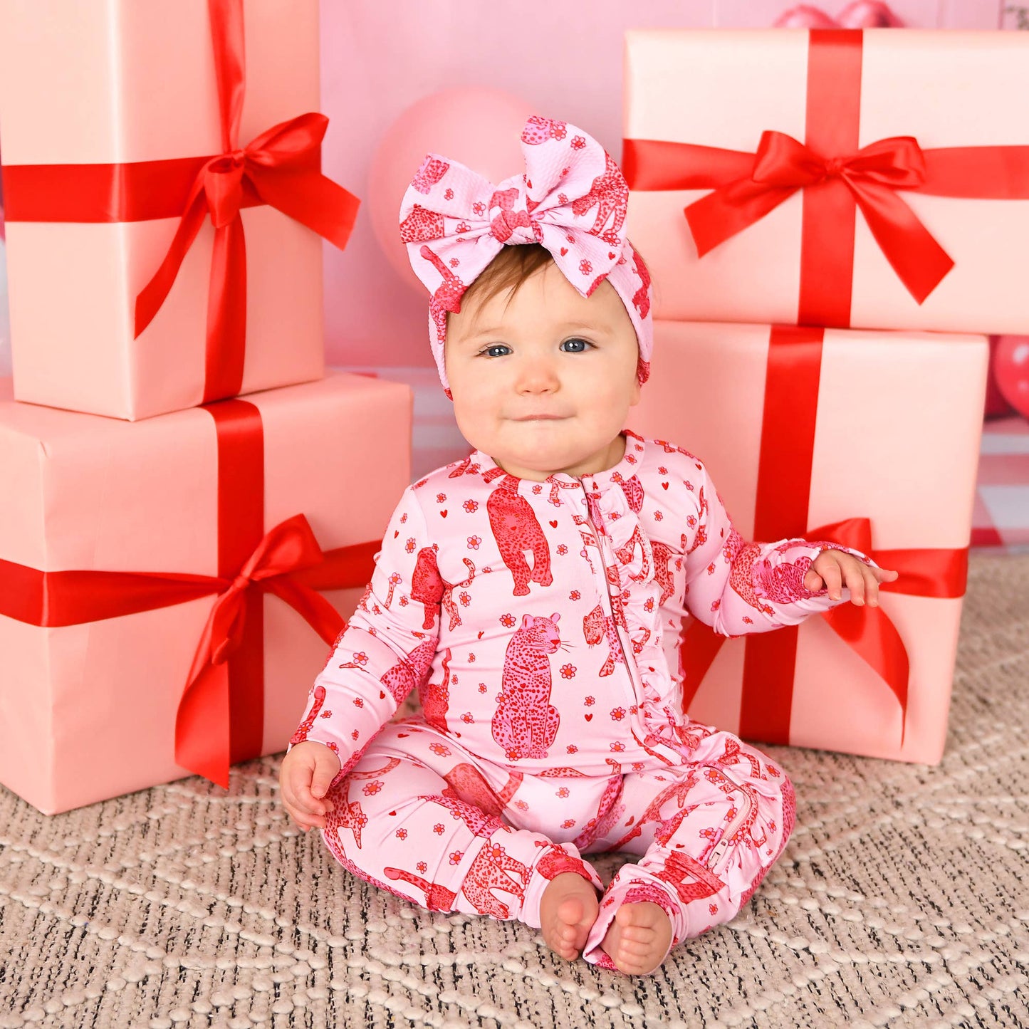 Cambrie RUFFLE ZIP Valentines Day Bamboo 1PC Two Way Zipper