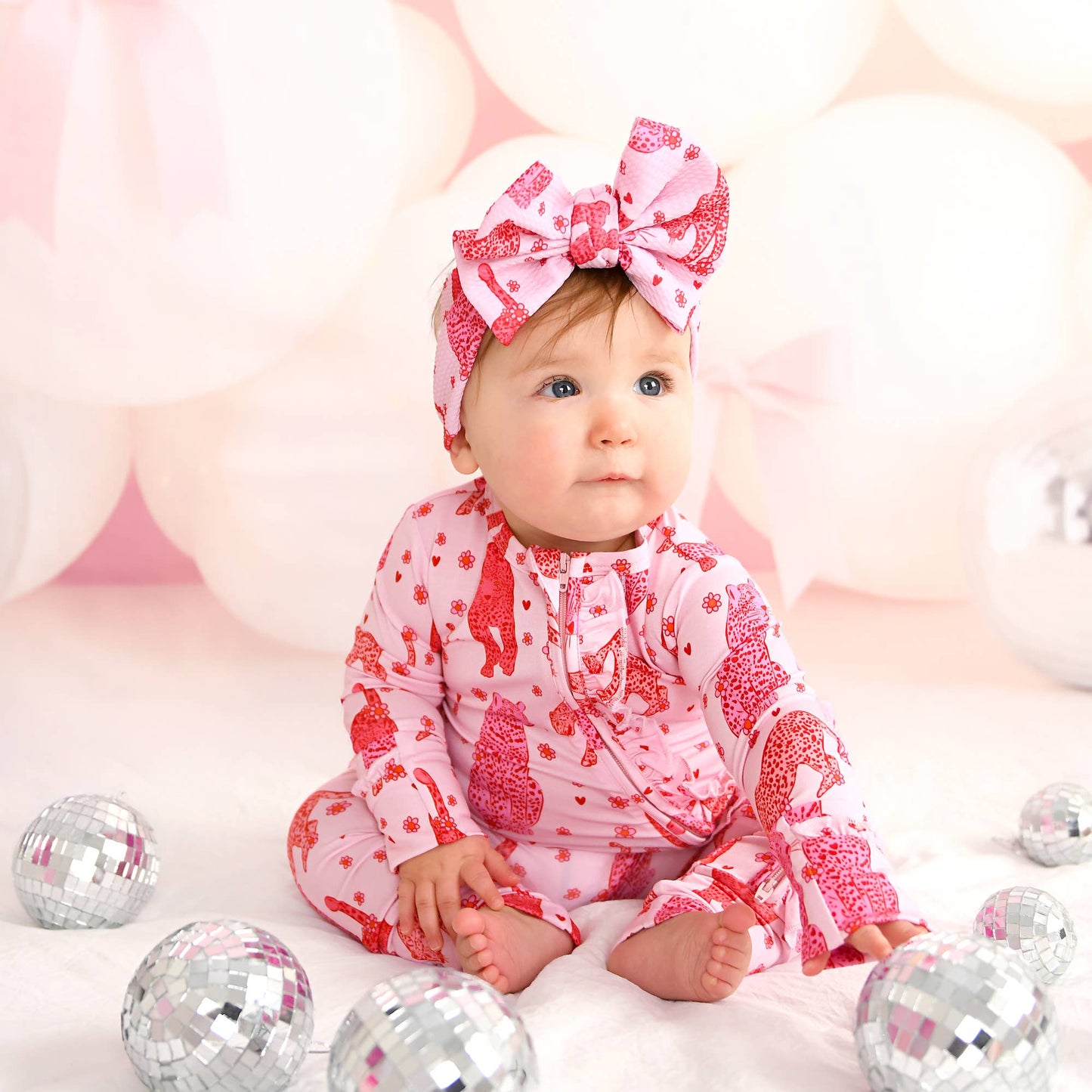 Cambrie RUFFLE ZIP Valentines Day Bamboo 1PC Two Way Zipper