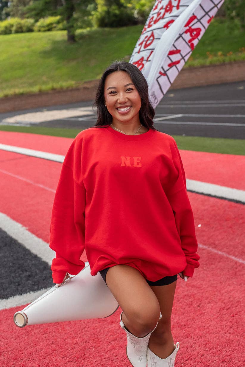 NE Crewneck Sweatshirt - Red
