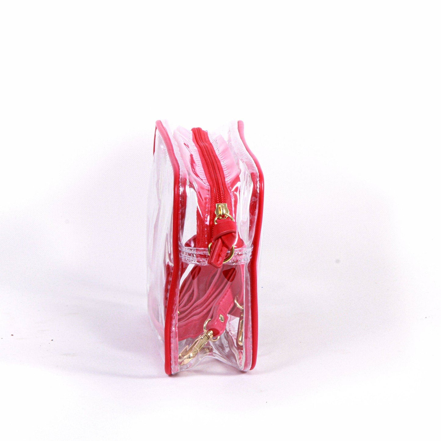 Bridget Clear Purse with Patterned Shoulder  - Nebraska
