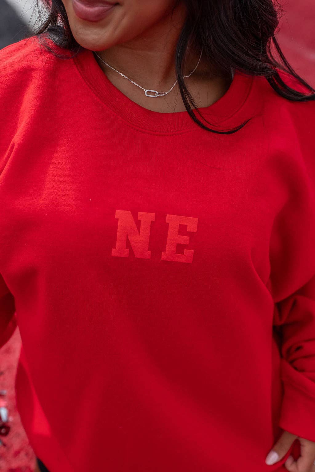 NE Crewneck Sweatshirt - Red