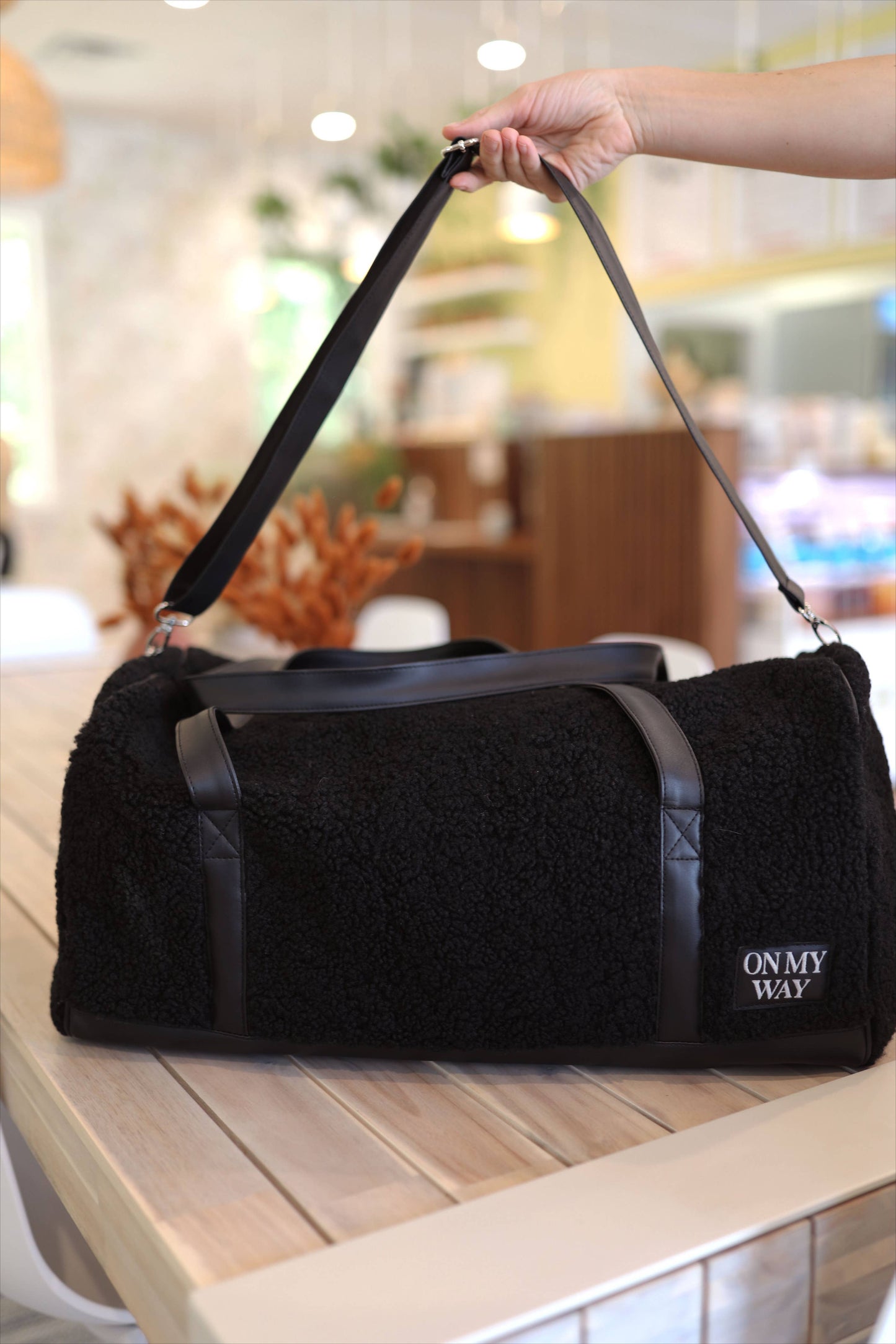 Teddy Sherpa Duffle Bag - Midnight