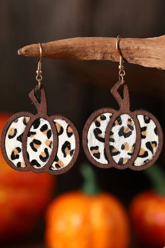 Multicolour Animal Print Pumpkin Shape Drop Earrings Dear-Lover Dropshipping
