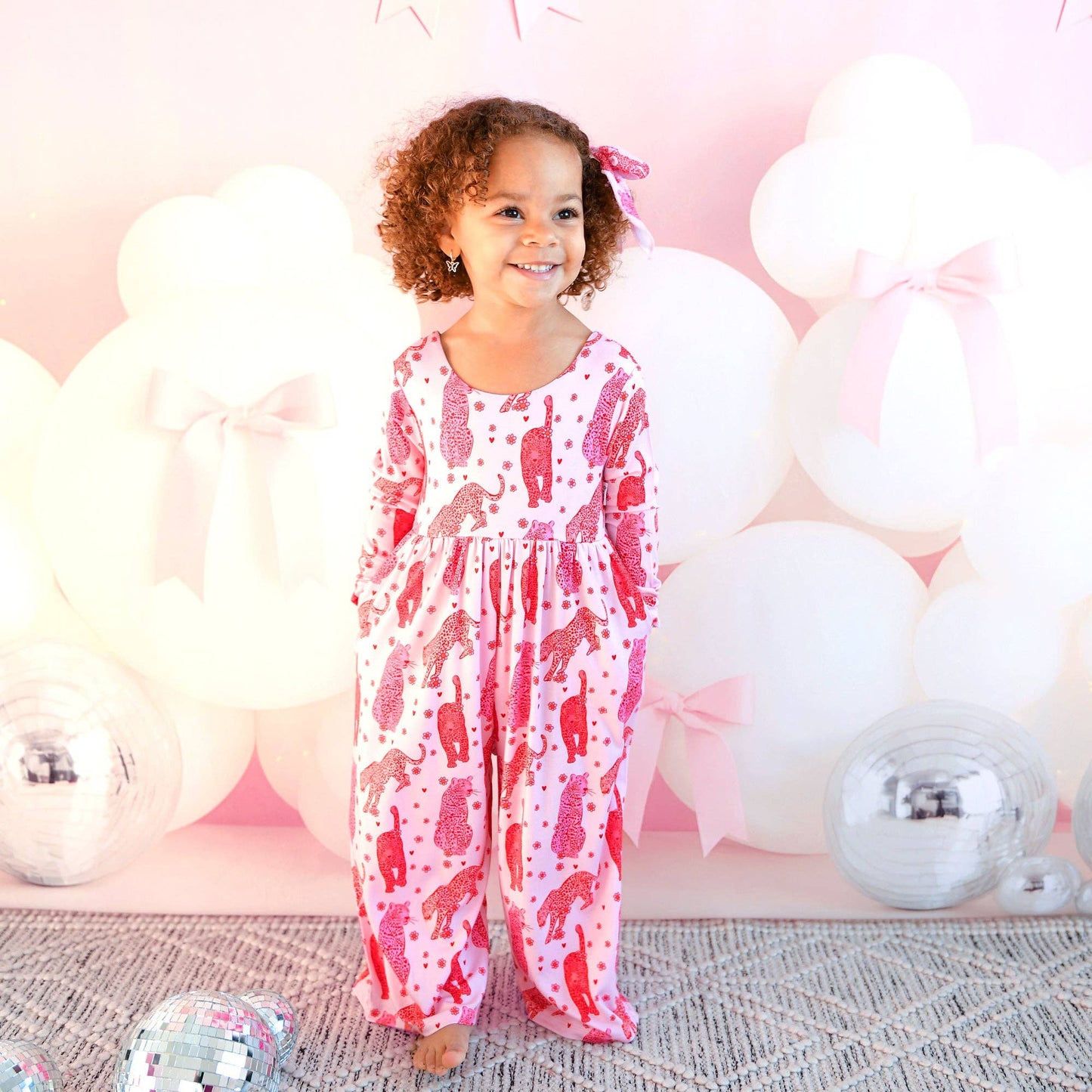 Cambrie WIDE LEG ROMPER Valentines Day Bamboo Kids Clothing
