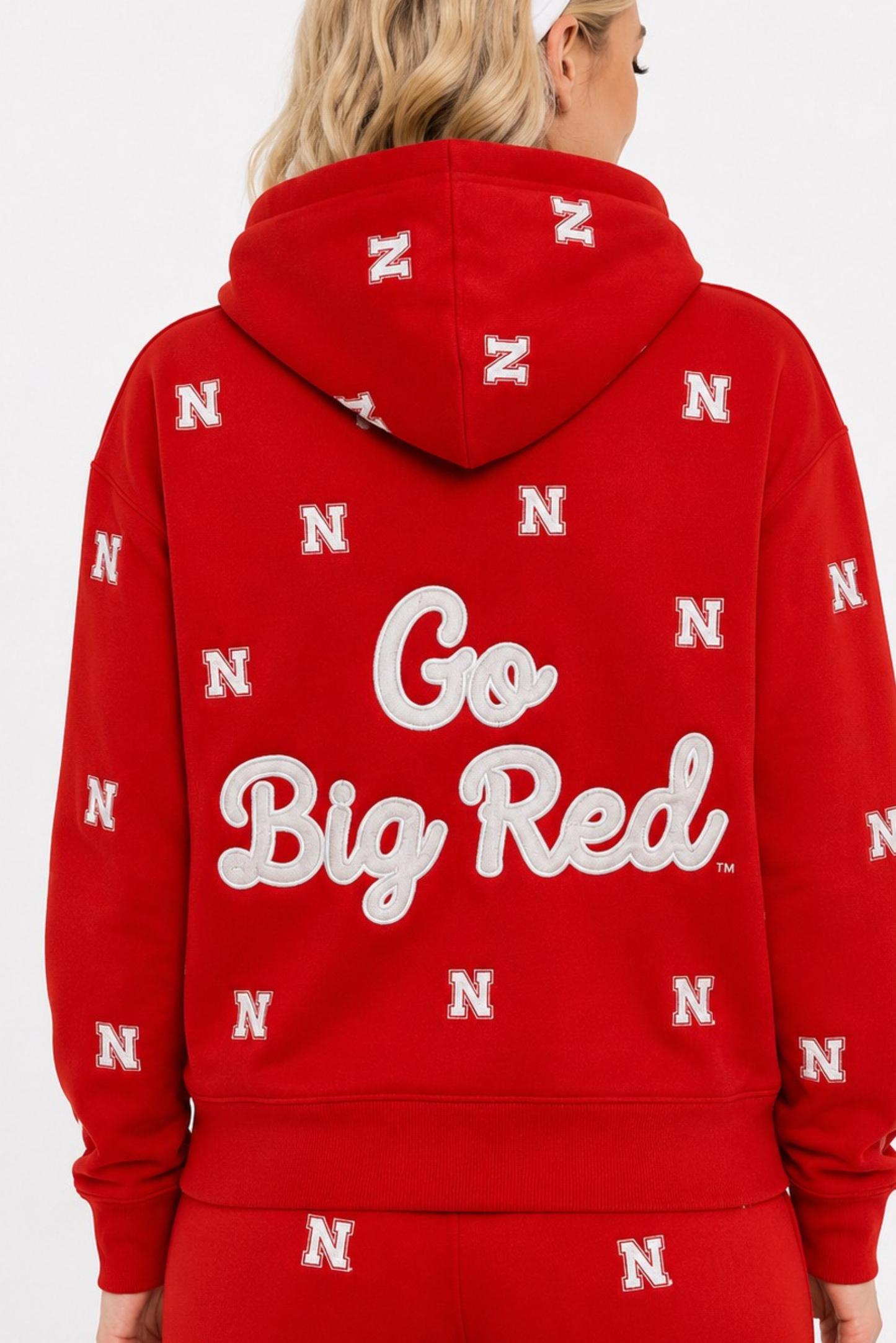 Nebraska Embroidered Fleece Hoodie PRE-ORDER - WILL SHIP EARLY AUGUST